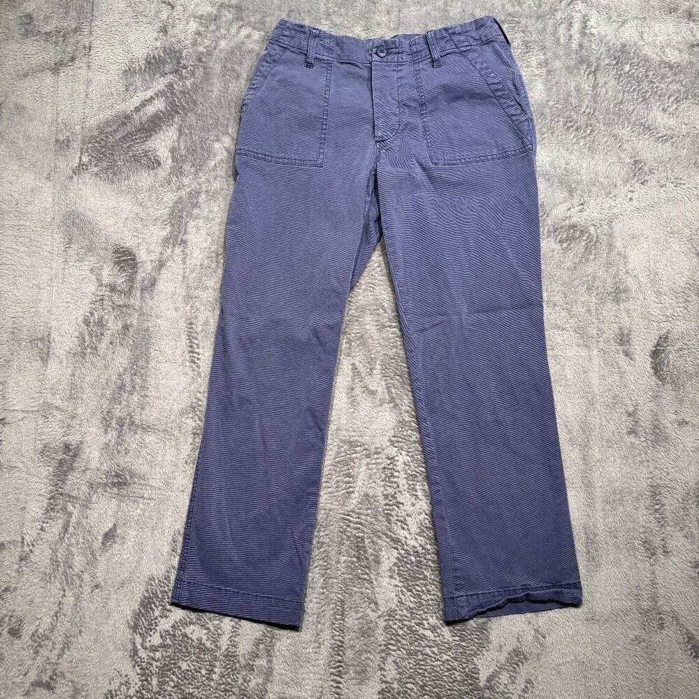 Lucky Brand Women's Crop Pants Sz. 27 act. 28x26 Blue-Purple Button Fly